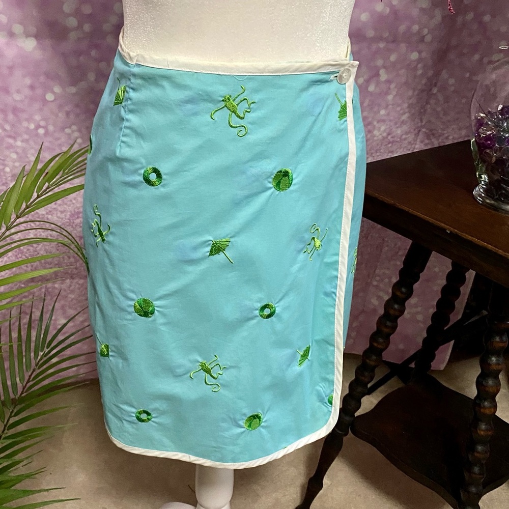 Lily Pulitzer reversible wrap around skirt